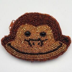 Vuntage Beaded Monkey Face Change Purse